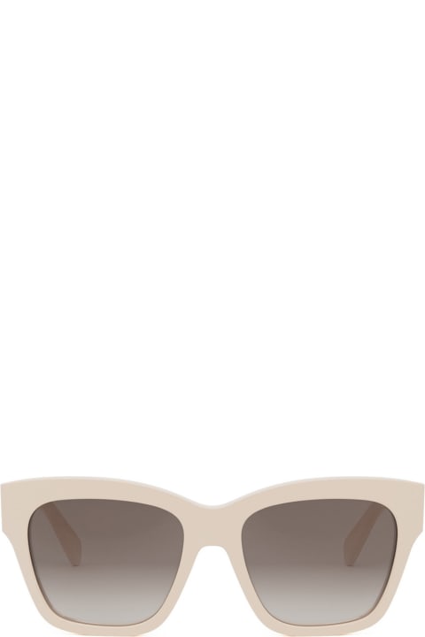 Celine Eyewear for Women Celine Cl40253i Triomphe 25f Ivory Sunglasses
