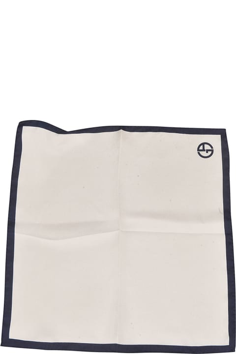 メンズ Giorgio Armaniのスカーフ Giorgio Armani Logo Straight Scarf