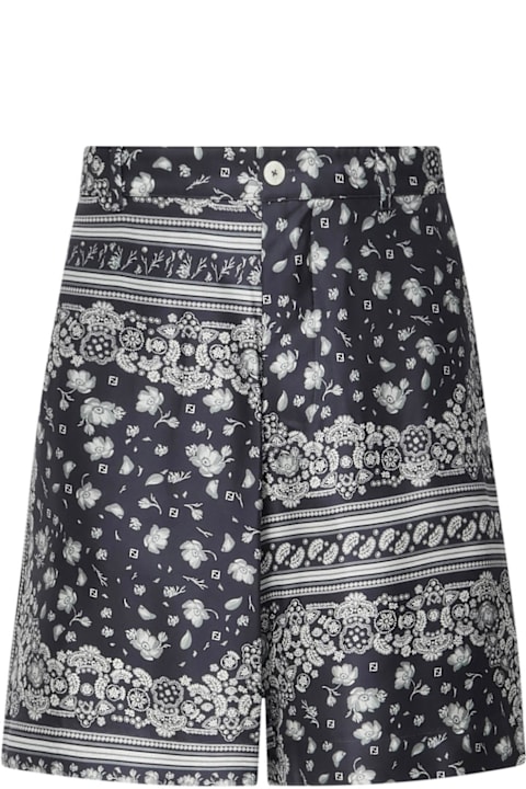 Fashion for Men Fendi Printed Silk Shorts