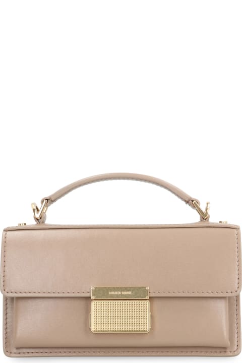 Homeware Golden Goose Small 'venezia' Beige Palmellata Leather Bag
