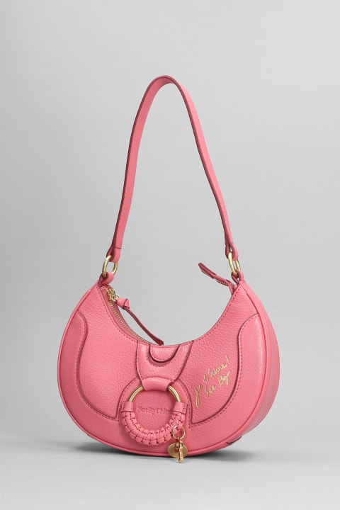 See by Chloé for Women See by Chloé Hana Shoulder Bag In Rose-pink Leather