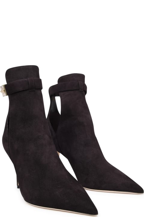 Jimmy Choo Shoes for Women Jimmy Choo Nell Coffee Suede Ankle Boots