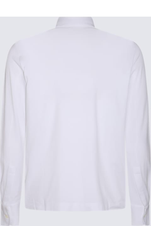 メンズ Crucianiのシャツ Cruciani White Cotton Shirt