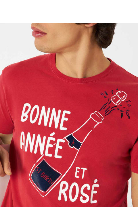 Homeware MC2 Saint Barth Bonne Année Et Rosé Red T-shirt