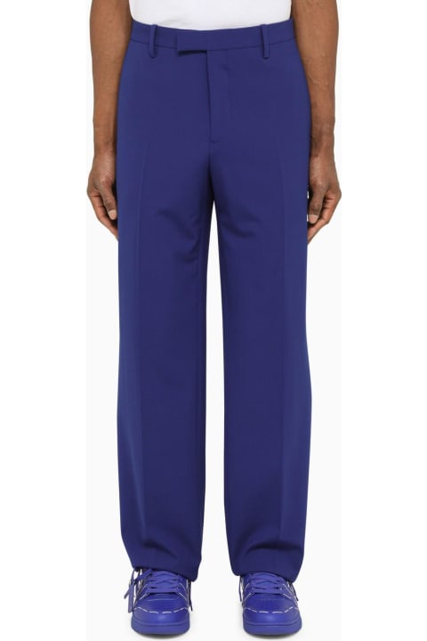 Off-White Pants for Men Off-White Blue Tailored Trousers
