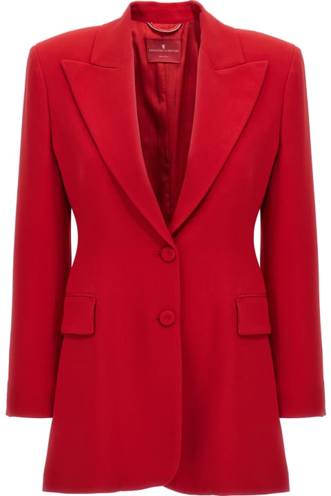 S Max Mara Tyrian Purple Linen Sofia Blazer | italist