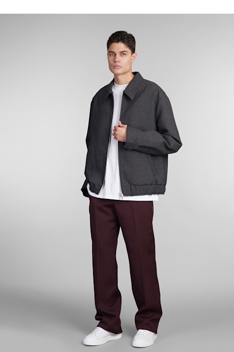 Pants for Men Lanvin Pants In Bordeaux Wool