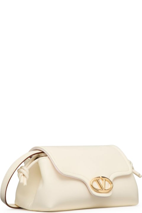 Valentino Garavani Shoulder Bags for Women Valentino Garavani Mini Drawstring Vlogo Soft Nappa Deluxe/l.gold Logo