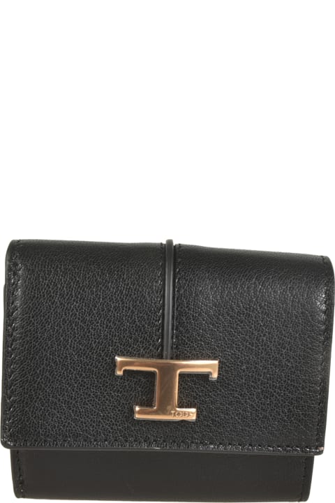 Tod's Wallets for Women Tod's Tri-fold Buttoned Wallet