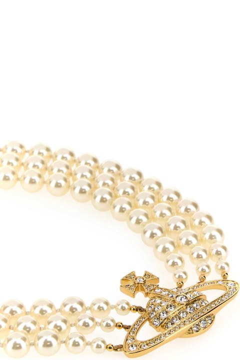 Jewelry Sale for Women Vivienne Westwood Ivory Pearls Choker