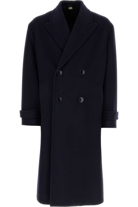 Clothing Sale for Men Gucci Midnight Blue Wool Coat