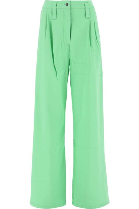 Rotate by Birger Christensen Pants & Shorts for Women Rotate by Birger Christensen Fluo Green Stretch Viscose Blend Pants