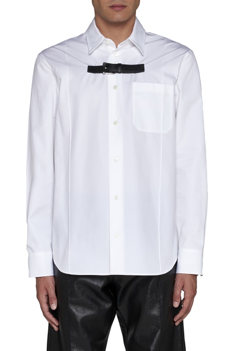 Tシャツ・カットソー VERSACE FORMAL SHIRT WITH BUCKLE (1012146_1A089731W000) Versace Formal Shirt With Buckle | italist