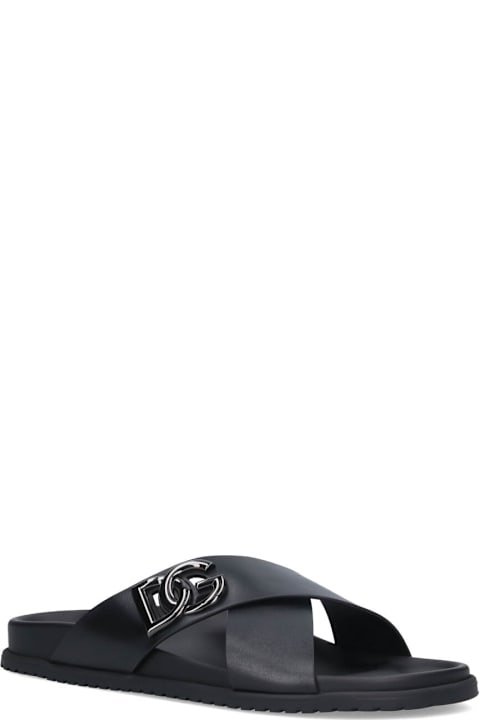 Homeware Dolce & Gabbana Logo Slide Sandals