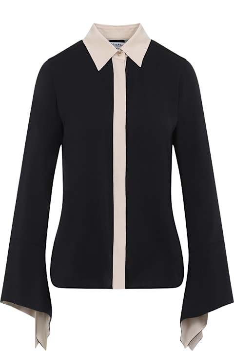 Max Mara ملابس علوية لـ السيدات Max Mara Pio Bicolor Shirt