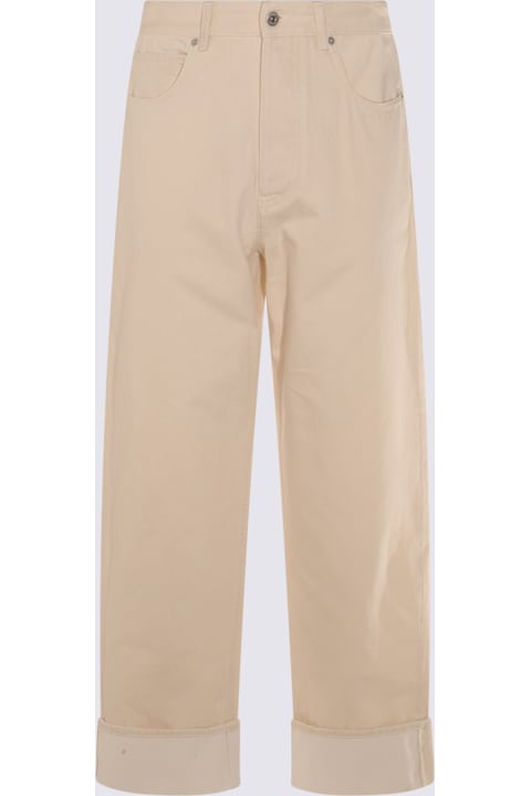 Bottega Veneta Jeans for Men Bottega Veneta Beige Cotton Denim Jeans