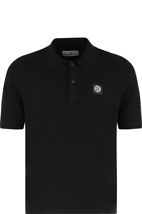 Stone Island for Women Stone Island Cotton-piqué Polo Shirt