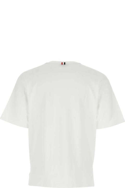 Thom Browne for Men Thom Browne White Cotton Oversize T-shirt