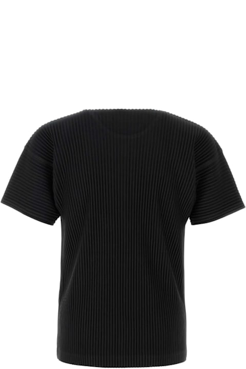 Homme Plissé Issey Miyake Topwear for Men Homme Plissé Issey Miyake Black Polyester T-shirt