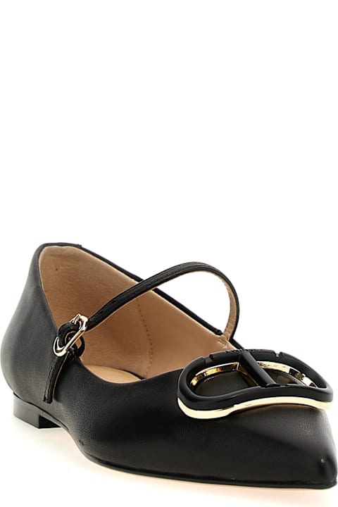 Homeware TwinSet 
oval T
 Ballet Flats
