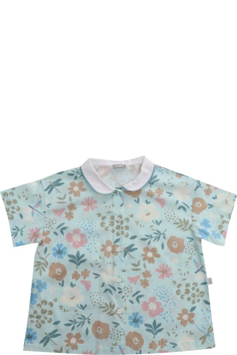 Il Gufo for Kids Il Gufo Floral Short Sleeve Shirt