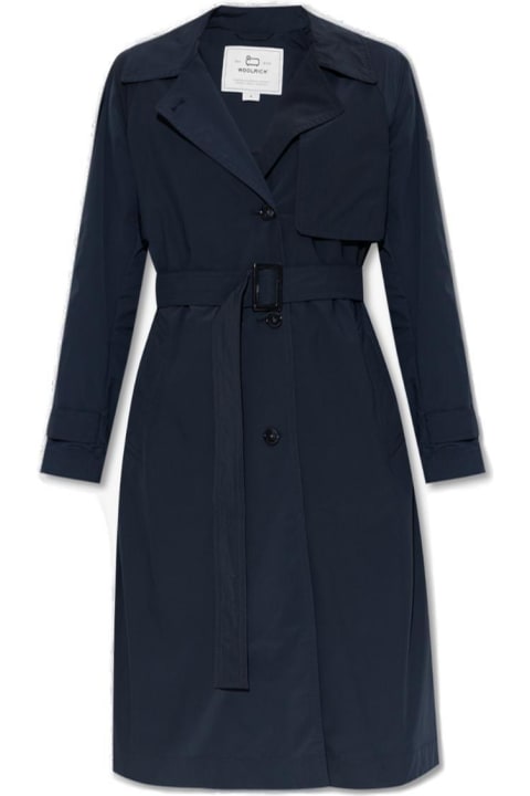 Clothing for Women Woolrich Belted Button-up Trench Coat