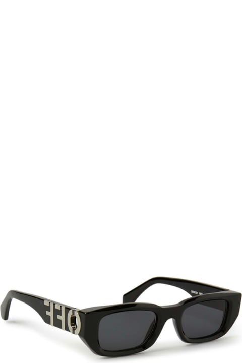 メンズ Off-Whiteのアイウェア Off-White Oeri124 Fillmore 1007 Black Dark Grey Sunglasses