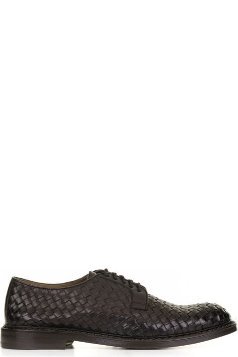 Doucal's Loafers & Boat Shoes for Men Doucal's Brown Derby In Woven Leather