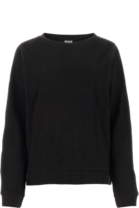 Baserange Fleeces & Tracksuits for Women Baserange Black Cotton Sweatshirt