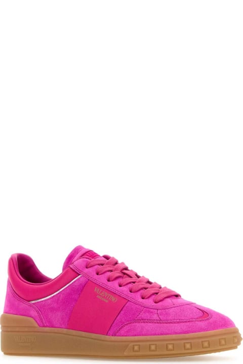 Shoes for Women Valentino Garavani Pink Suede Upvillage Sneakers