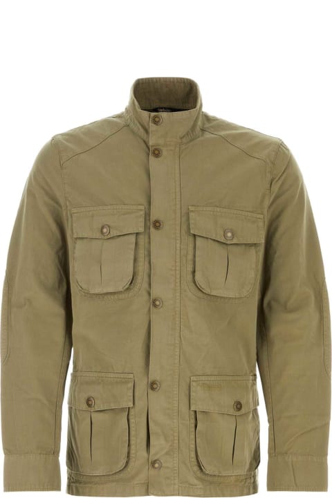 Coats & Jackets for Men Barbour Army Green Cotton Jacket