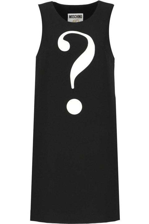 Moschino Topwear for Women Moschino Question Mark-patch Sleeveless Mini Dress