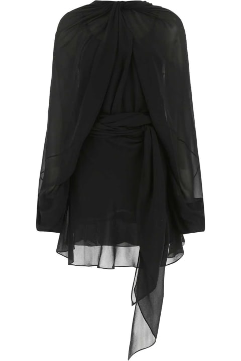 ウィメンズ新着アイテム Maison Margiela Black Silk Mini Dress