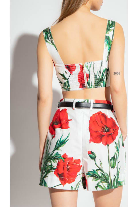 Dolce & Gabbana Floral Crop Top