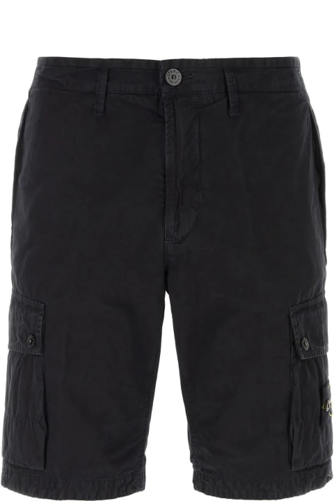 Stone Island Pants for Men Stone Island Cotton Cargo Bermuda Shorts