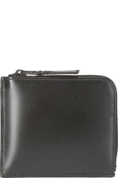 Wallets for Men Comme des Garçons Wallet Very Black Leather Line