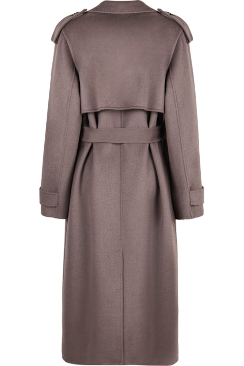 Elisabetta Franchi Coats & Jackets for Women Elisabetta Franchi Wool Trench Coat