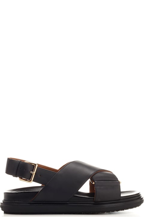 Marni 'fussbett' Crossed Sandals