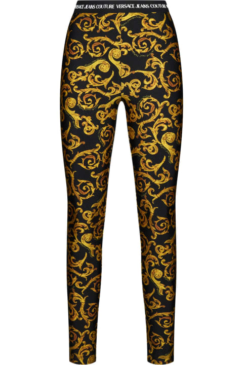 Pants & Shorts for Women Versace Jeans Couture Printed Leggings Versace Jeans Couture