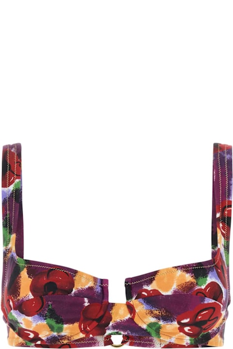 Homeware Reina Olga Printed Stretch Nylon Brigitte Bikini Top