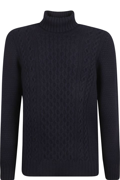 Drumohr Clothing for Men Drumohr Turtleneck Patterned Knit Sweater