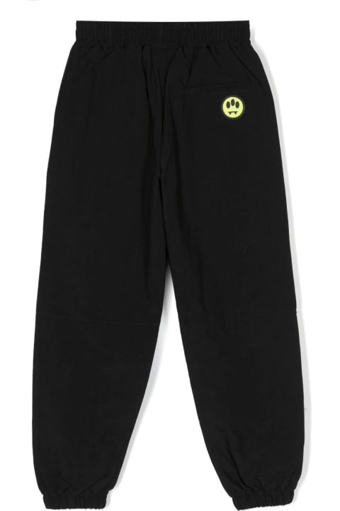 Homeware Barrow Black Technical Fabric Joggers With Tone Logo