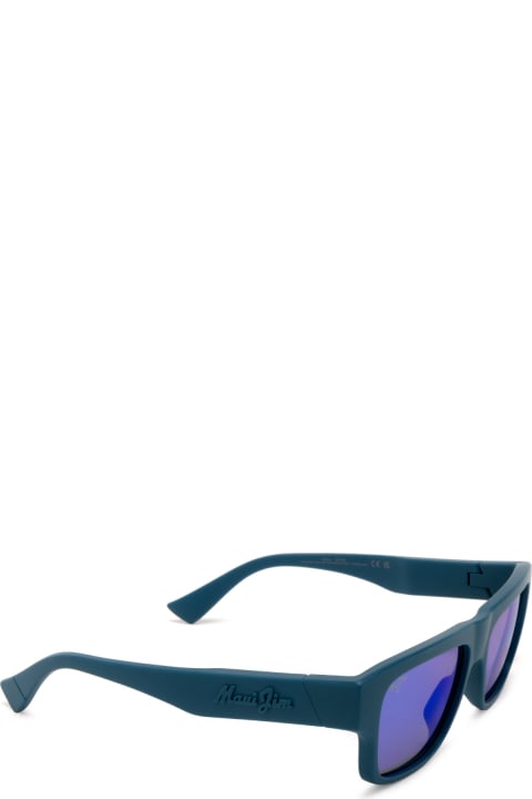Maui Jim Eyewear for Men Maui Jim Mj638 Matte Petrol Blue Sunglasses