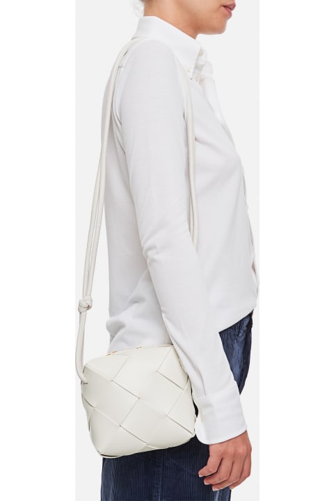 Shoulder Bags for Women Bottega Veneta Mini Cassette Leather Camera Bag