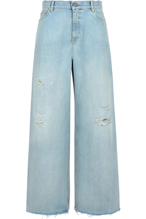 Golden Goose Jeans for Women Golden Goose Wide-leg Distressed Jeans