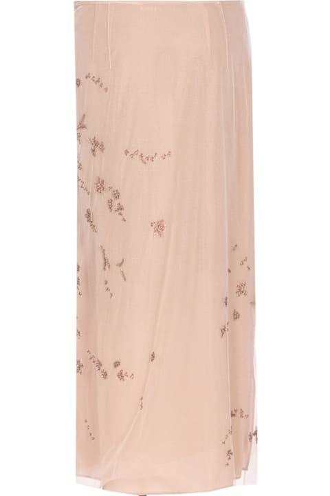 Homeware Fendi Tulle Embroidered Skirt