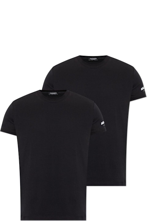 Dsquared2 Topwear for Men Dsquared2 Logo Printed Two-pack T-shirt