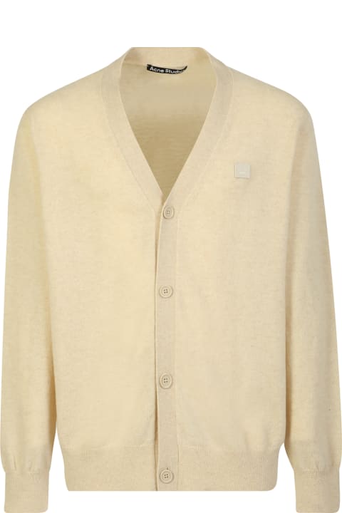 Sweaters for Women Acne Studios Logo Patch V-neck Knit Cardigan