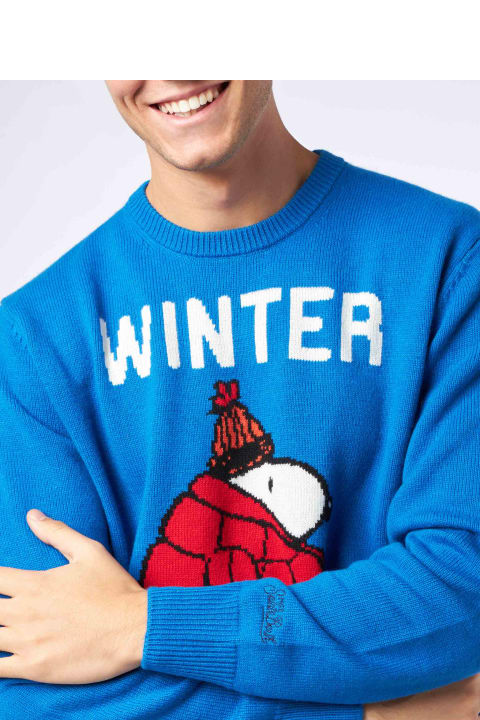 MC2 Saint Barth for Men MC2 Saint Barth Snoopy Winter Mood Man Sweater | Peanuts Special Edition