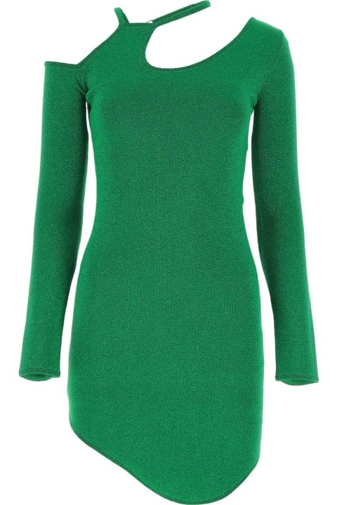 J.W. Anderson Dresses for Women J.W. Anderson Grass Green Stretch Viscose Blend Mini Dress